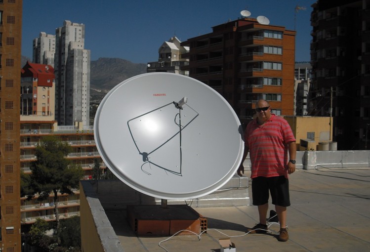sky tv spain 1.9 famaval dish special offer fully fitted Alicante, Benidorm, Torrevieja, Calpe FREESAT TV SPAIN